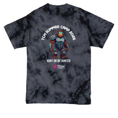 TCM Summer Camp Tie-Dye T-Shirt, a Black Crystal Tie Dye Tee