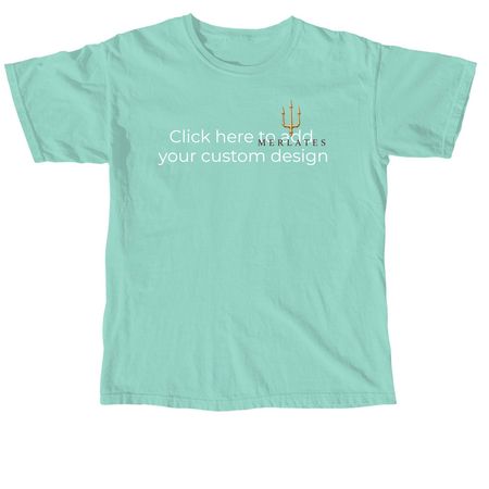Merlates -Mermaid tee, a Chalky Mint Comfort Colors Unisex Tee