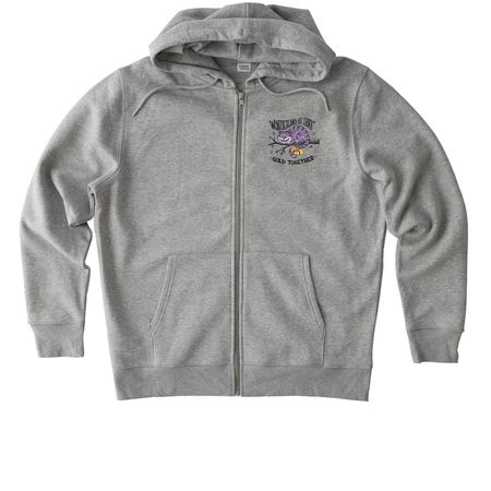 Zip of hope, a Heather Grey Stanley/Stella Unisex Cultivator 2.0 Zip Up Pullover Hoodie
