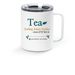 Tea & Tradition Travel Mug, a White Stainless Steel Travel Mug