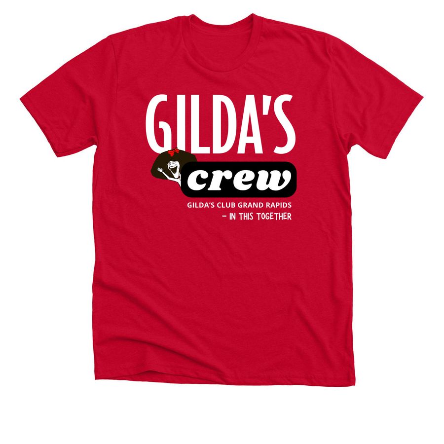 Gilda's Crew, a Solid Red Blend Premium Unisex Tee