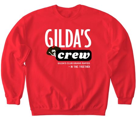 Gilda's Crew, a Red Softstyle Crewneck Sweatshirt