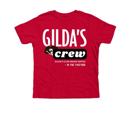 Gilda's Crew, a Heather Red Premium Youth Tee