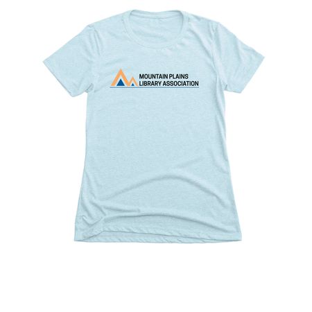 MPLA Logo Slim Fit Tee, a Ice Blue Women's Slim Fit Tee