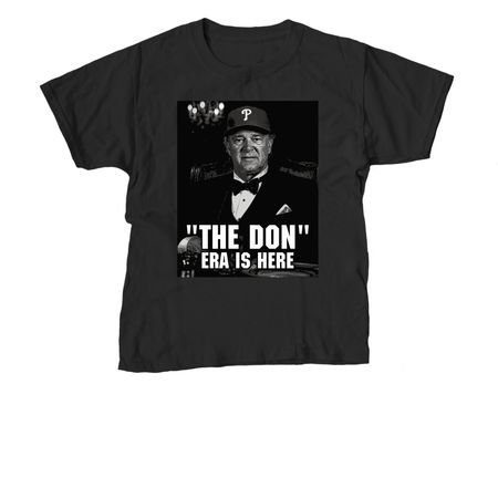 THE DON ERA IS HERE, a Black Youth Unisex Tee