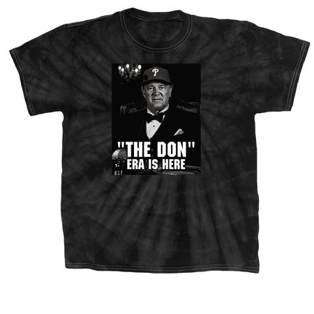 THE DON ERA IS HERE, a Black Classic Tie Dye Tee