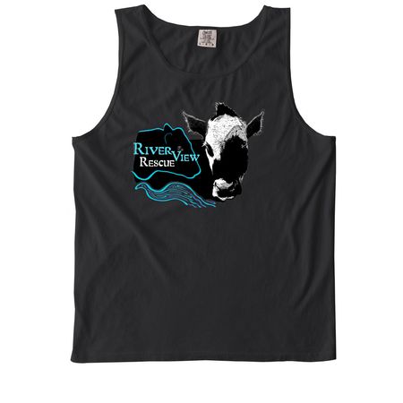 Logo Apparel, a Black Comfort Colors Tank Top