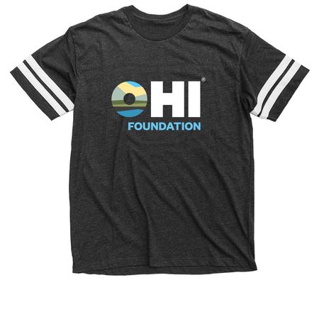 OHI Foundation, a Vintage Smoke / White Football Jersey Tee