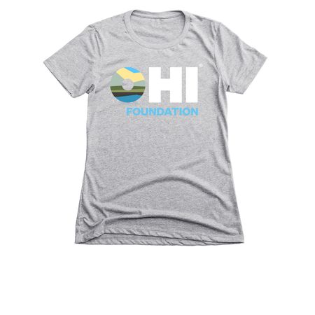 OHI Foundation, a Dark Heather Grey Women's Slim Fit Tee