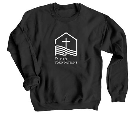 F+F Adult T-Shirts & Sweatshirts, a Black Crewneck Sweatshirt