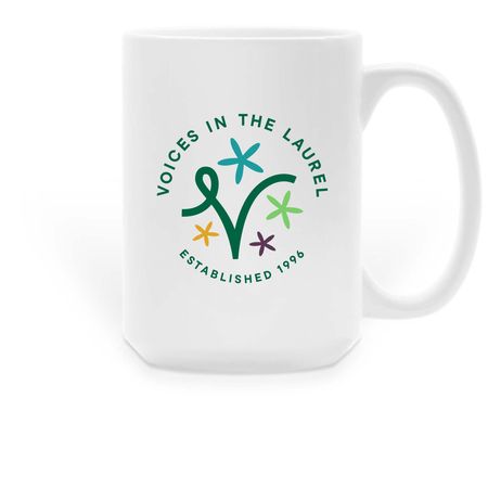 New Logo, a White Large Coffee Mug