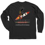 Smoking Kokopelli, a Black Classic Long Sleeve Tee (back-view)