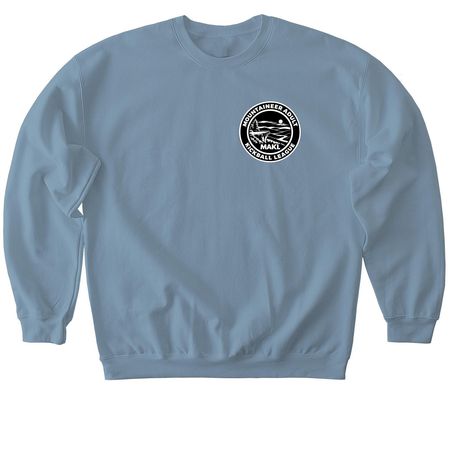 MAKL Logo, a Stone Blue Softstyle Crewneck Sweatshirt