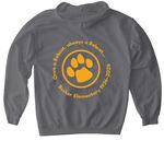 VIVA BECKER - 2026, a Charcoal Gildan Softstyle Pullover Hoodie (back-view)