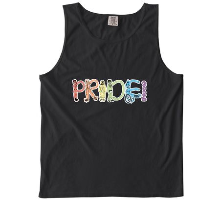 Pride Shirts and Hoodies, a Black Comfort Colors Tank Top