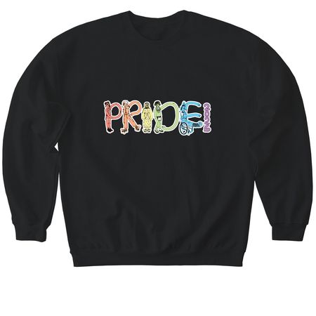 Pride Shirts and Hoodies, a Black Softstyle Crewneck Sweatshirt