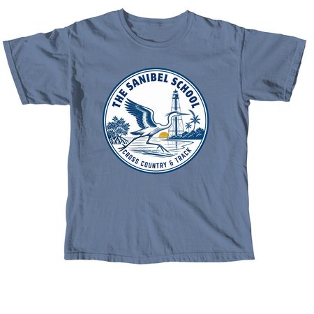 Middle School Cross Country, a Blue Jean Comfort Colors Unisex Tee