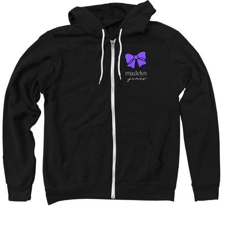 Madelyn James Equity & Access, a Black Zip Up Hoodie