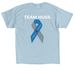 T1D Team Huss Shirt, a Light Blue Classic Unisex Tee (back-view)