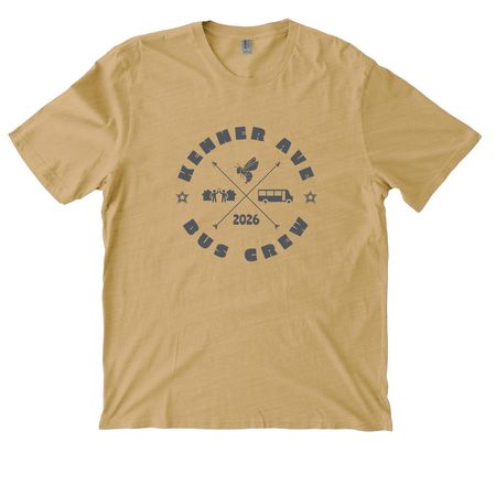 KABC Dark, a Golden Wheat Allmade Organic Cotton Mineral Dye Tee