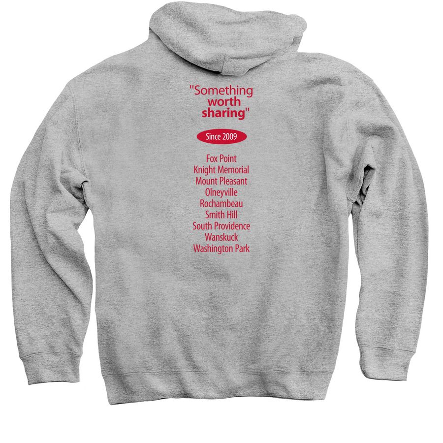 Show your Library Pride!, a Sport Grey Pullover Hoodie (back-view)