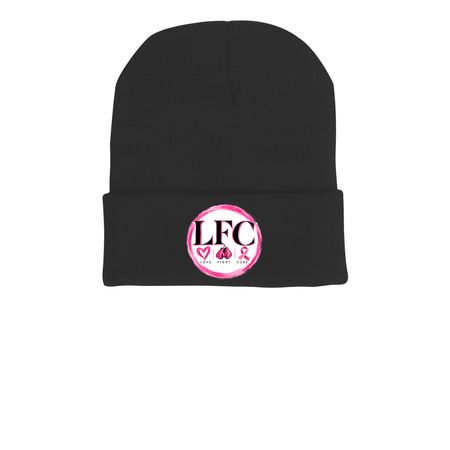 LFC Beanie, a Black Printed Cuffed Beanie