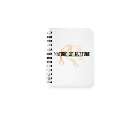 Nature of Nurture Notebooks, a White Spiral Notebook