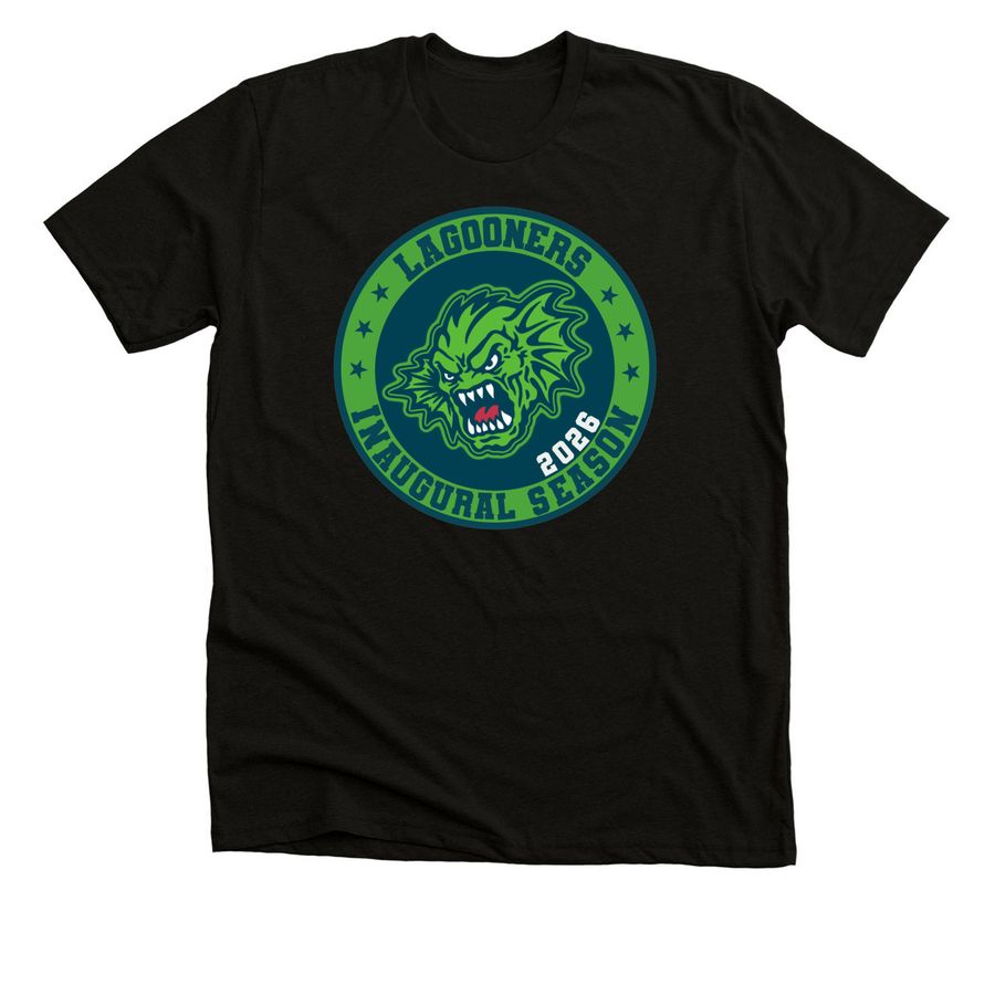 Inaugural Season Shirts, a Black Heather Premium Unisex Tee