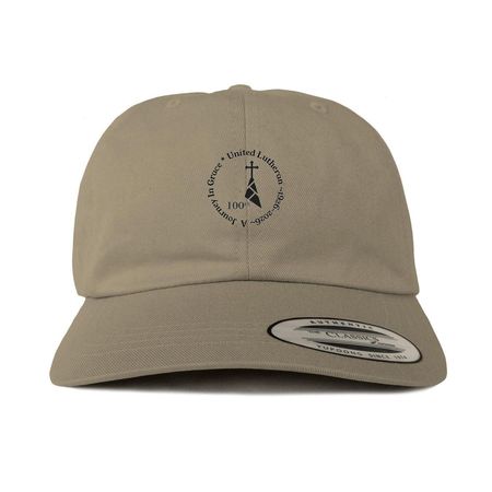Hats, a Khaki Printed Classic Baseball Cap