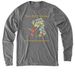 Endangered Firecrown Hummingbird Shirts, a Aluminum Grey Allmade Eco Triblend Long Sleeve Tee