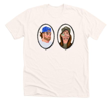 Act Like You Like Me, a Heather Natural Premium Unisex Tee