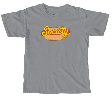 Hotdog Society, a Granite Comfort Colors Unisex Tee