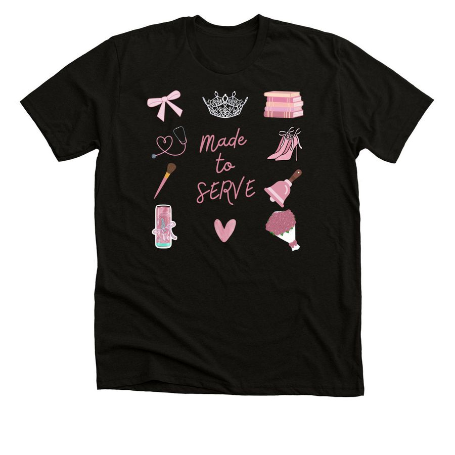 Made to SERVE&nbsp;, a Solid Black Blend Premium Unisex Tee