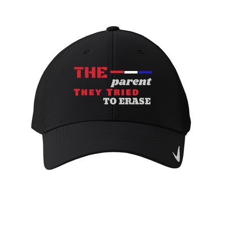 Stop The Erasure, a Black Printed Nike Dri-FIT Legacy Performance Cap