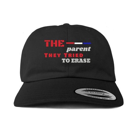 Stop The Erasure, a Black Printed Classic Baseball Cap