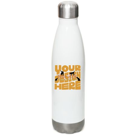 NWBC metal water bottle, a White Stainless Steel Water Bottle