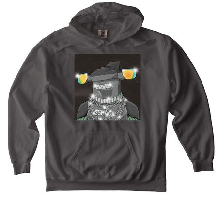 Mog Shack Hoodie, a Pepper Comfort Colors Pullover Hoodie
