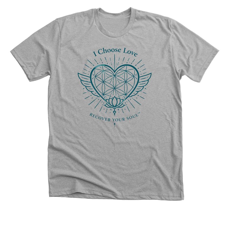 I Choose Love, a Athletic Heather Premium Unisex Tee