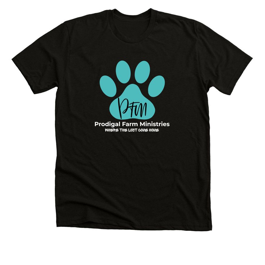 PFM Logo, a Solid Black Blend Premium Unisex Tee