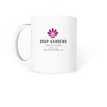 Doup Gardens - Mug, a White Coffee Mug (back-view)