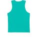 VELOCIRACKTOR, a Teal Premium Cotton Tank (back-view)