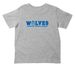 Toddler - Wolves Paw Print Blue, a Heather Toddler Tee