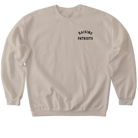 RAISING PATRIOTS, a Sand Softstyle Crewneck Sweatshirt