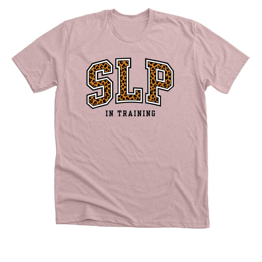 Wild About Future SLPs, a Heather Pink Gravel Premium Unisex Tee
