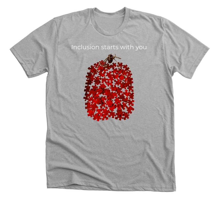 Every piece has a place, a Athletic Heather Premium Unisex Tee