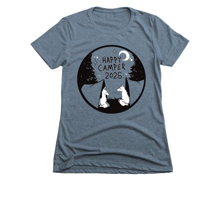 Happy Camper 2026, a Indigo Women's Slim Fit Tee