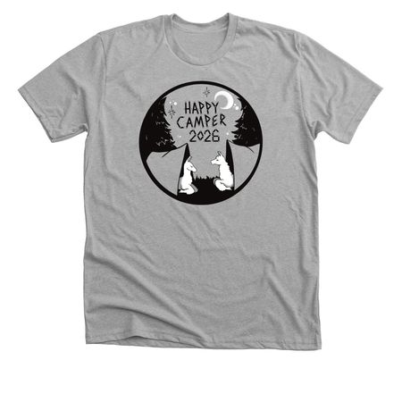 Happy Camper 2026, a Athletic Heather Premium Unisex Tee
