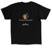 Inclusive Connections Apparel, a Black Classic Unisex Tee (back-view)