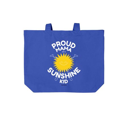 Proud Mama Tote, a True Royal Cotton Canvas Tote Bag