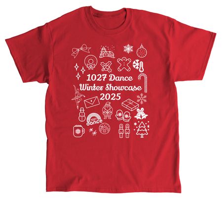 2025 Winter Showcase Shirt, a Red Classic Unisex Tee